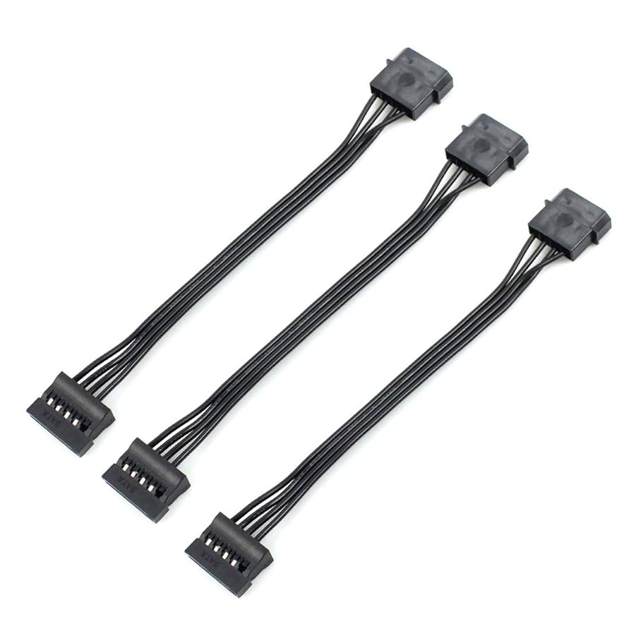 Amazon.co.jp: JMT SATA電源コードDタイプ4ピン-シリアル電源